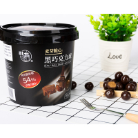 梁丰麦丽素巧克力豆朱古力牛奶黑巧克力可可脂怀旧零食儿童散装家庭450g桶装