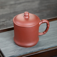 金镶玉蒋旭东老师手工制作 宜兴原矿紫砂杯 带过滤茶水分离茶杯礼盒装