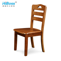 HiBoss餐椅实木椅子家用现代简约餐厅靠背凳子酒店饭店餐桌椅子