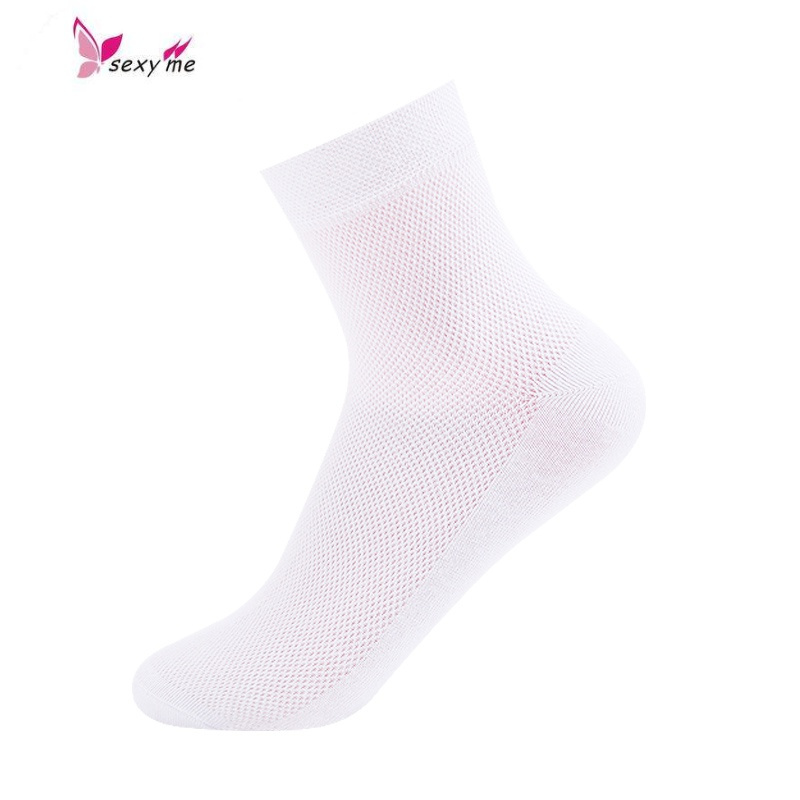 袜子女中筒袜夏季薄款棉袜白色短袜女士棉袜网眼透气夏天棉女袜fish