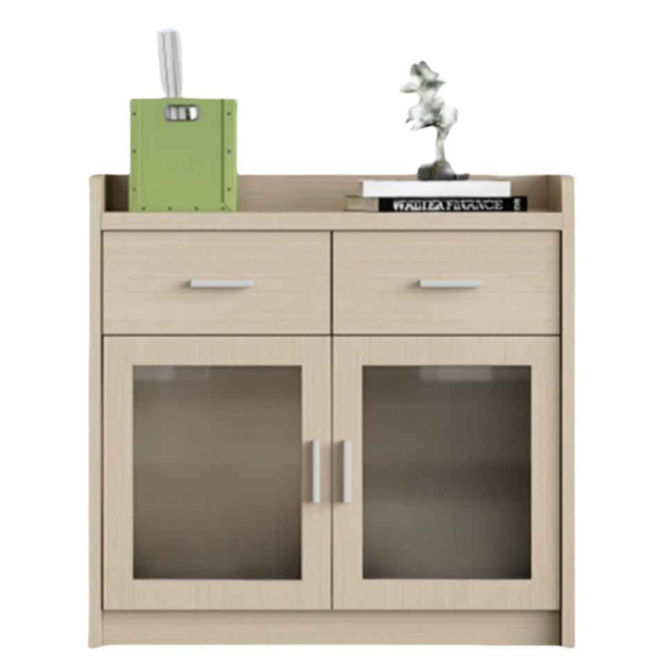 荺炬矮柜两门两抽台高清大图