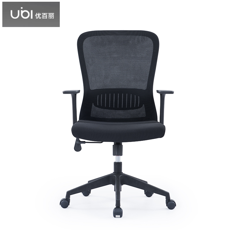 优百丽,U-055B,电脑椅老板椅网布会议办公椅员工靠背椅家用升降转椅客厅可升降