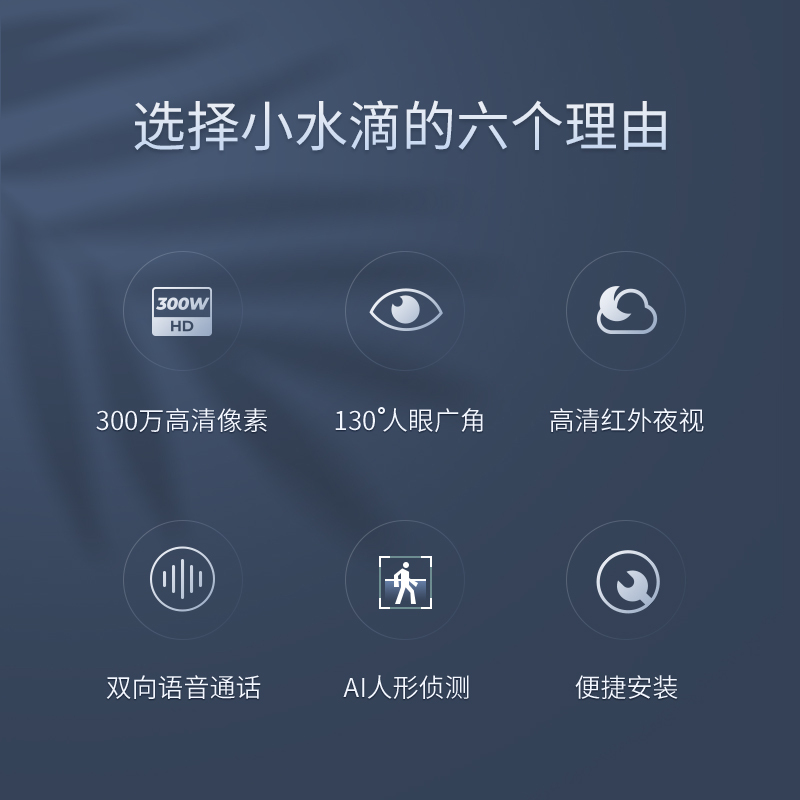 360 摄像头小水滴2K高清版5C 300W监控器室内夜视 手机无线网络远程智能摄像机 小水滴2K高清版+32G内存卡高清大图
