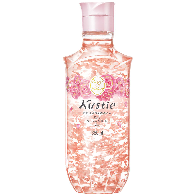 蔻斯汀沐浴露香氛泡沫丰富玫瑰花瓣380ml