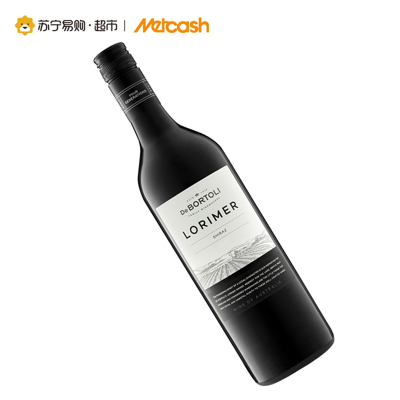 澳洲进口 洛里默西拉子干红葡萄酒一瓶装 750ml