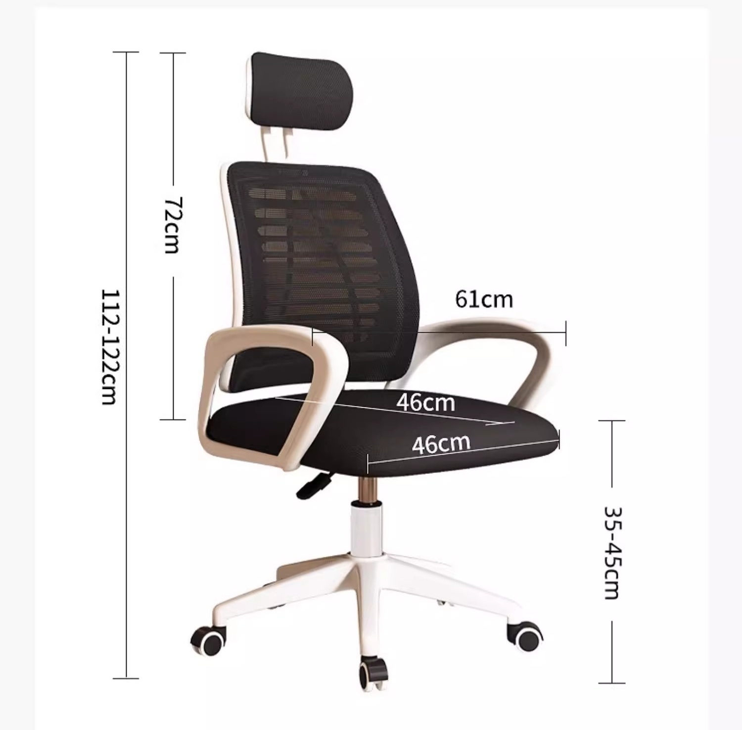 曌梵办公椅网布款把高清大图