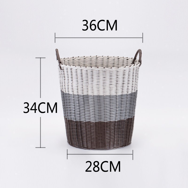 美帮汇塑料脏衣篮脏衣服收纳筐装衣物娄篮子宿舍赃蓝框家用简约洗衣篓桶高清大图