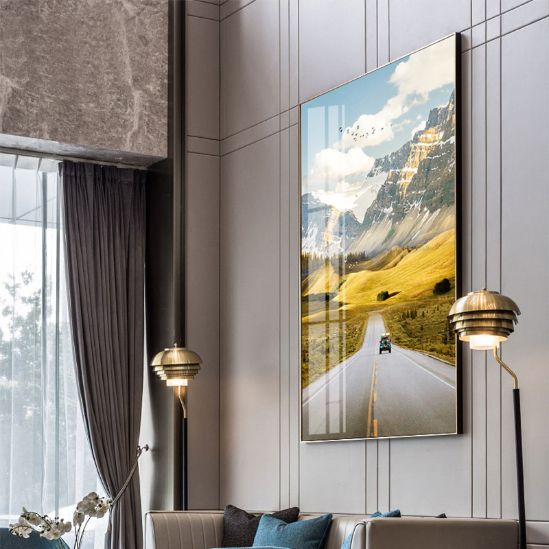 乔迁礼品现代简约玄关装饰画走廊过道挂画进墙壁画现代简约轻奢风景画