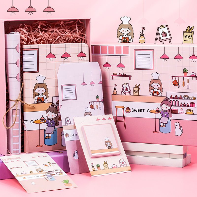 少女心手账本套装全套便宜手账本子可爱韩版生日礼物女毕业礼物海边
