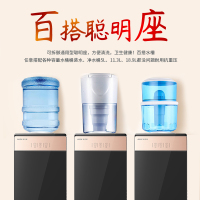 奥克斯/AUX 自营饮水机 黑金 冷热即热茶饮机 安全童锁推杯取水直饮两用自动茶吧桶装水净水YR-0.5-A