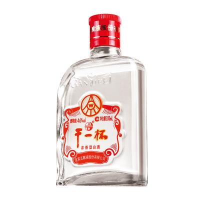 五粮液 干一杯小酒浓香型46度白酒100ml*1瓶个性小瓶