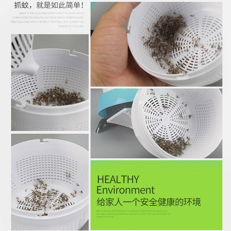 驱蚊器防灭蚊插电科技xx神器物理蚊子捕蚊家用灭蚊灯室内无辐射黑|粉色+适配器+(1份诱蚊剂)