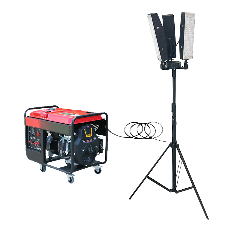 晫安联 ZM7010D 220V 150W IP65 发电机10KW LED 多功能升降式照明装置 (计价单位:台)红色高清大图