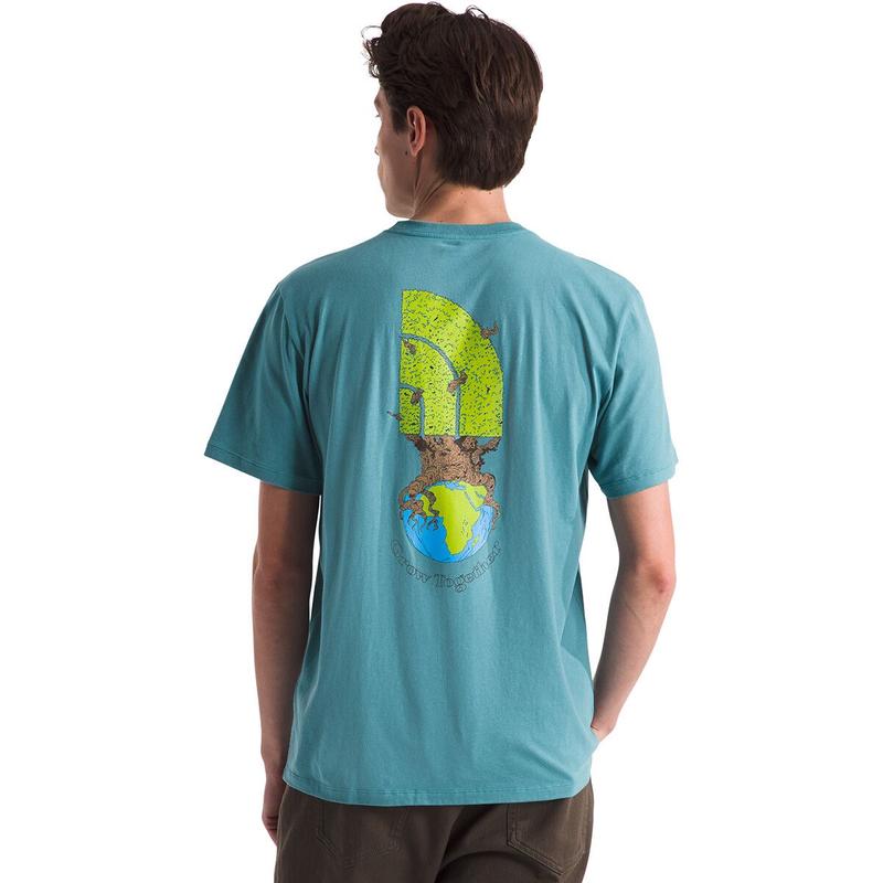 北面男士短袖T恤环保速干户外休闲图案设计透气舒适正装高清大图