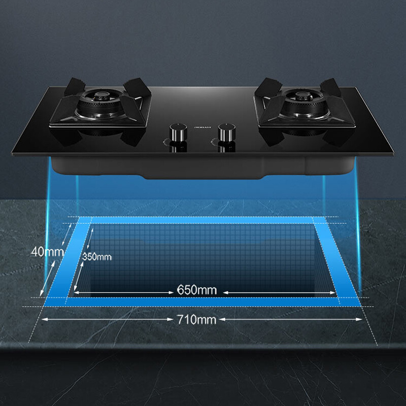 [新品首发]老板(ROBAM)钢化玻璃36B5X灶具4.5kW大火力煤气灶燃气灶 多开孔尺寸灶不改装直接用