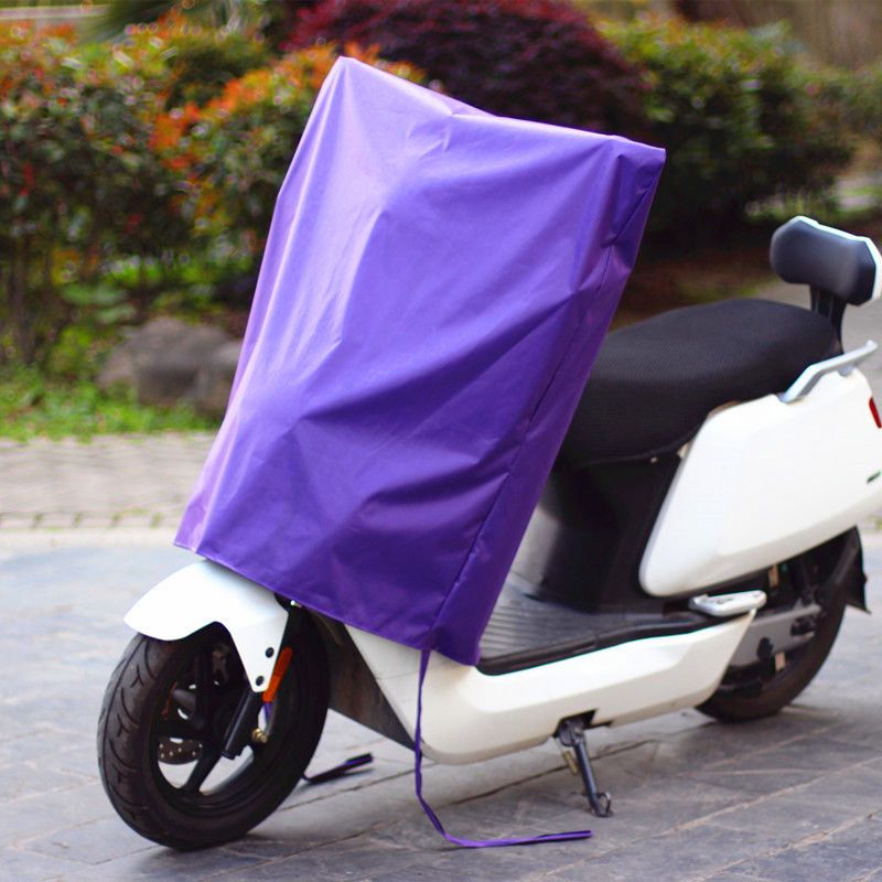 5xl 大号紫色电动车通用 防雨防晒 车头罩遮雨防雨防晒罩中控防水电动