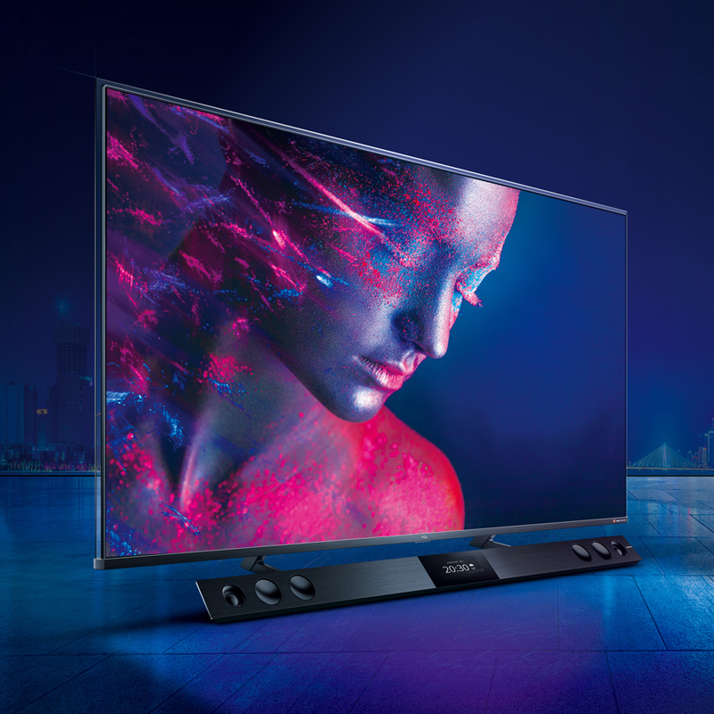 TCL 65C10 ART5全屏屏，原色量子点QLED电视，IMAX音画质认证，双屏显示，安桥音响，平板 电视