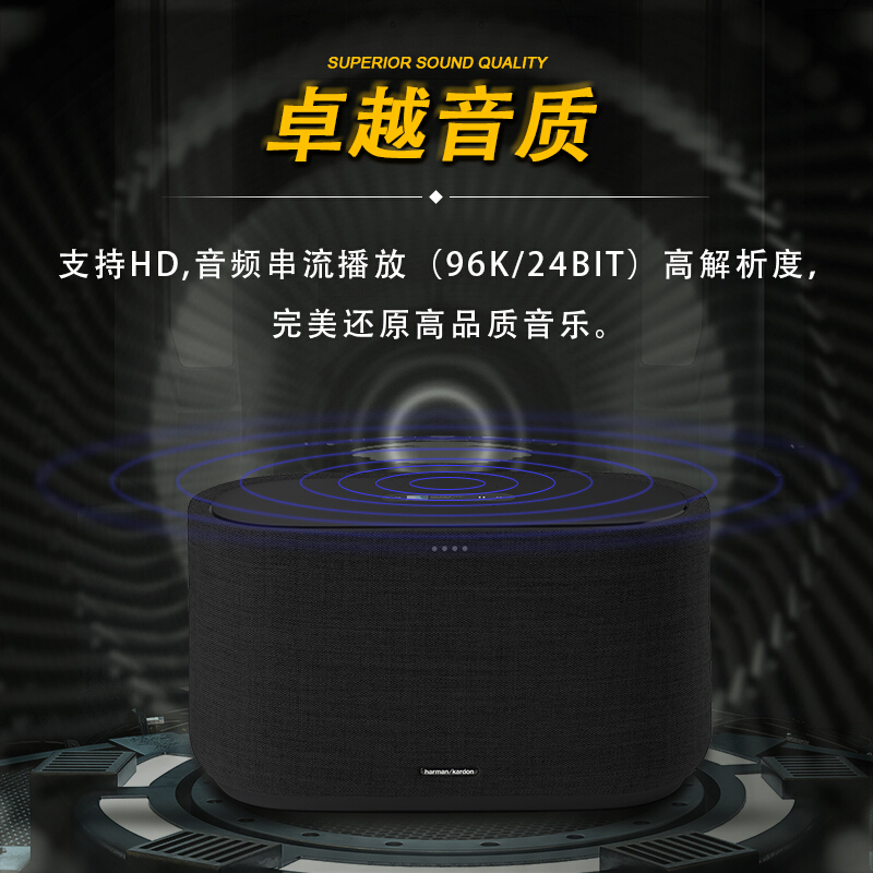 哈曼卡顿Citation 500 家庭智能音响 5GWiFi无线蓝牙音箱 多房间HiFi系统 音乐魔力
