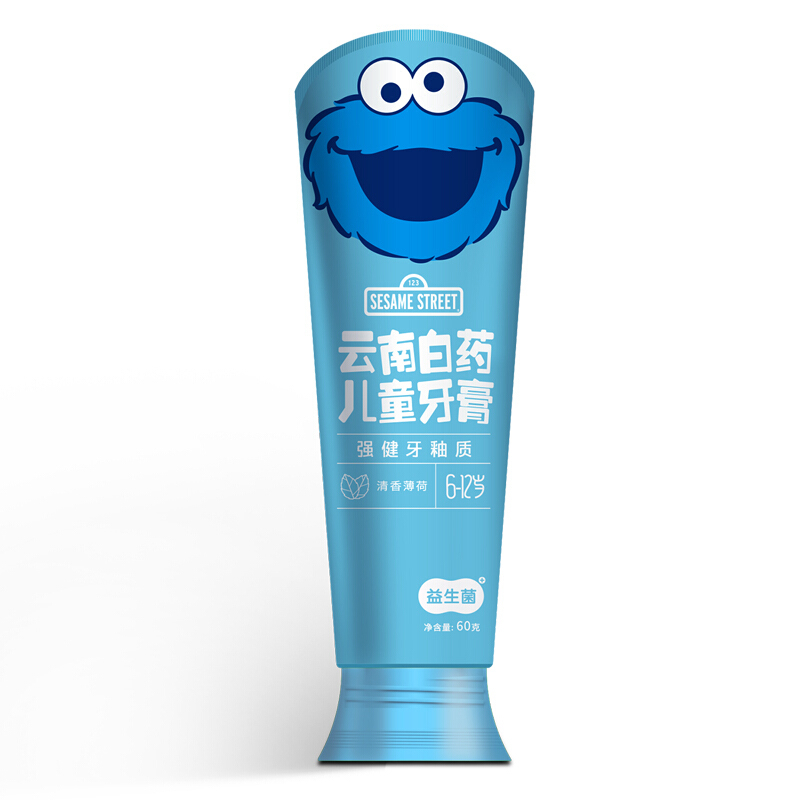 云南白药益生菌儿童牙膏(6-12岁)清香薄荷60g