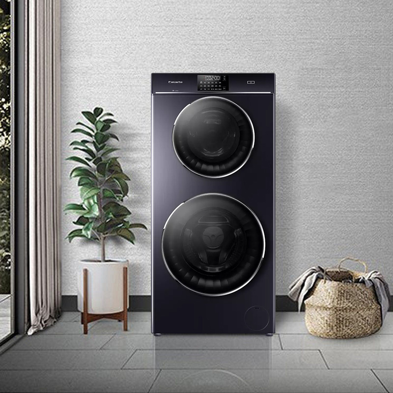 卡萨帝12kg双子双层复式滚筒洗衣机智能变频分区全自动家用c812p3u1