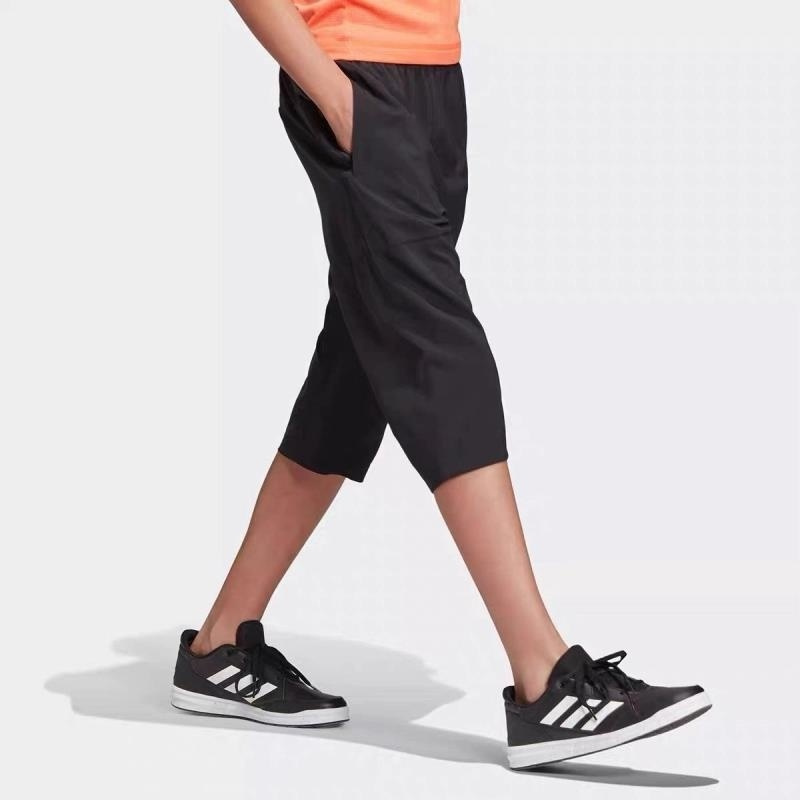ADIDAS阿迪达斯中裤运动休闲舒适儿童七分裤DV1387 D