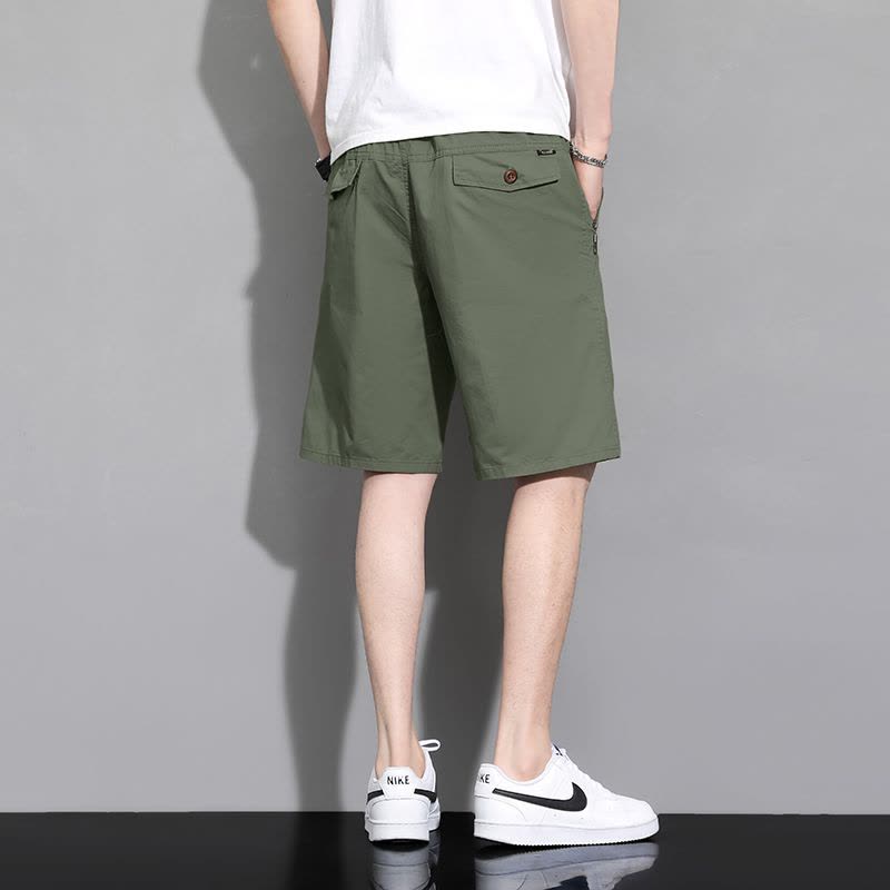 渔人船长夏季男士五分裤轻薄透气纯棉休闲运动裤短裤图片