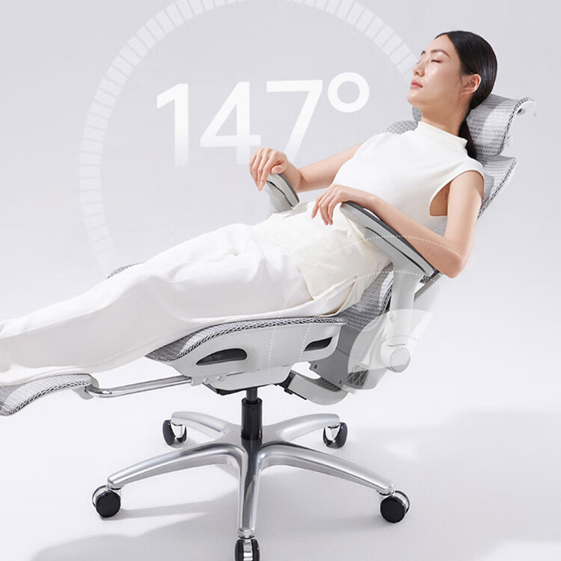 西昊(SIHOO) 工学座椅B300-PRO-102-JT 云白色高清大图