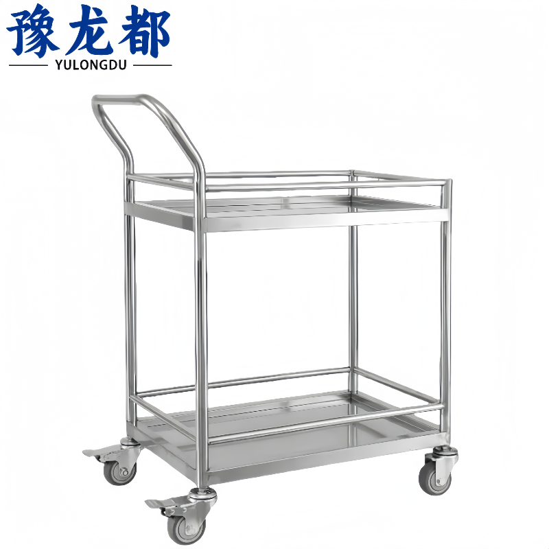 豫龙都不锈钢小推车二层台