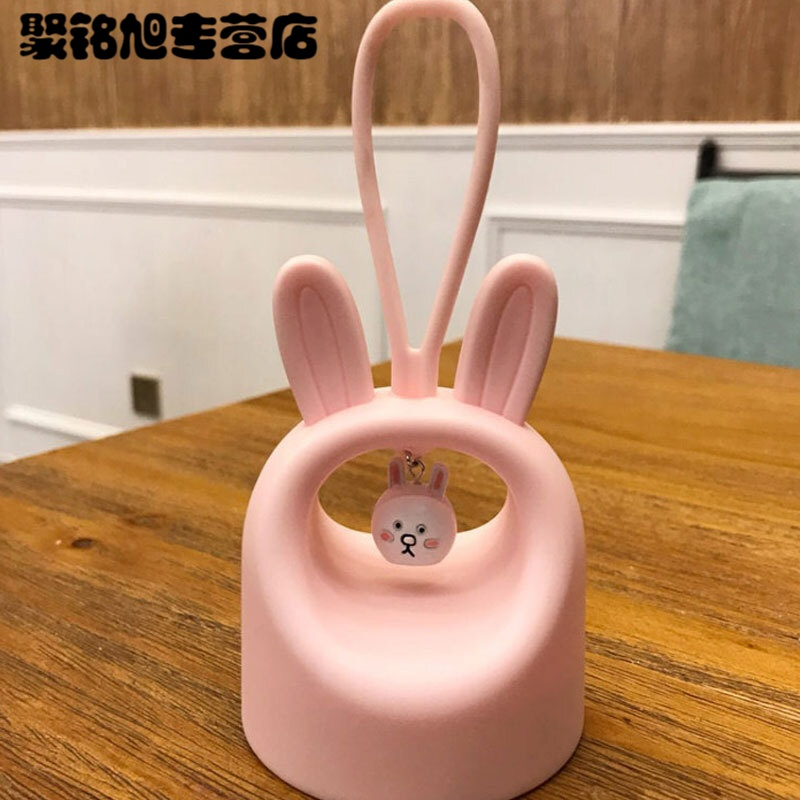 兔子保温杯女可爱便携迷你小巧儿童学生水杯韩版清新文艺成人杯子简约
