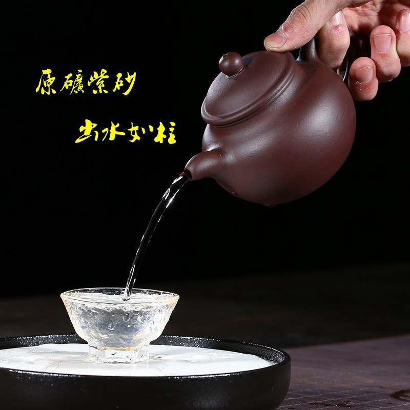 鼎亨宜兴纯全手工西施6人 家用功夫泡茶壶茶具套装礼品logo定制