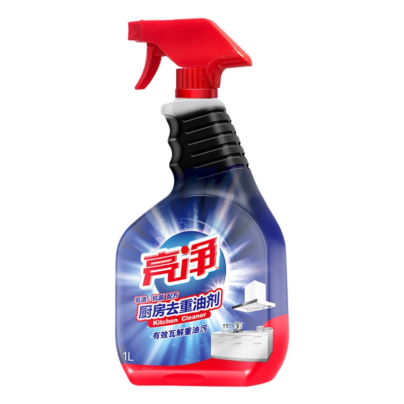 威露士亮净 厨房去重油剂(氧漂抗菌配方)1L+妈妈壹选餐具净800g洁净光亮组合装高清大图