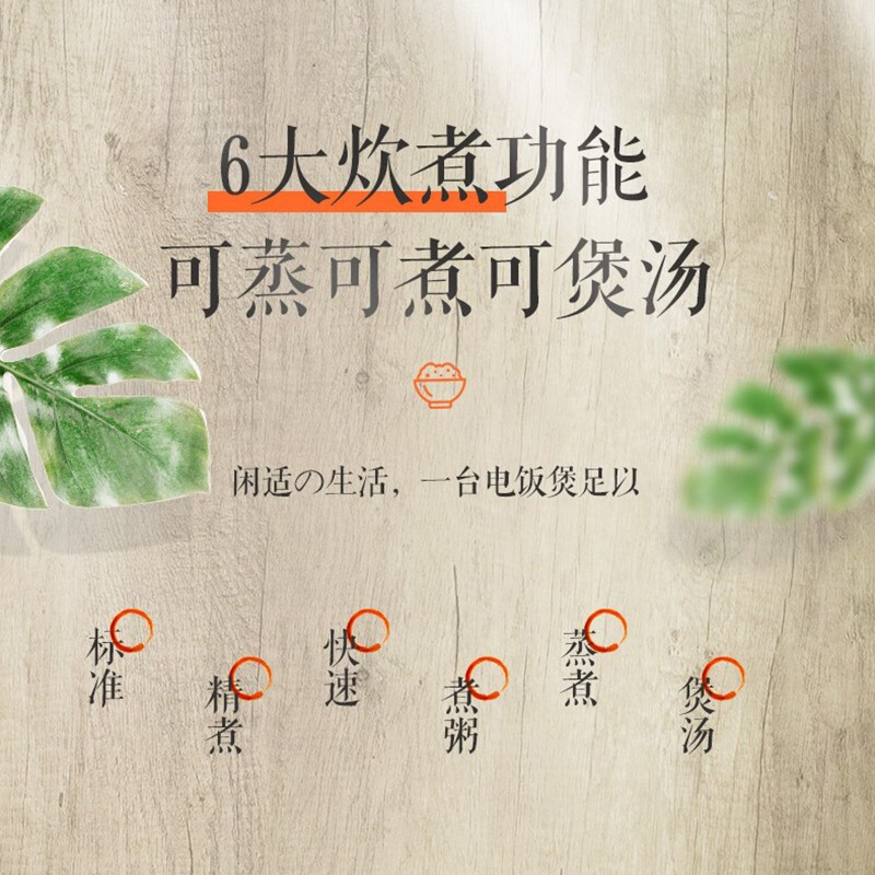 松下(Panasonic)微电脑电饭煲 4.2L电饭锅 3-6人 智能烹饪 可预约SR-DC156-F