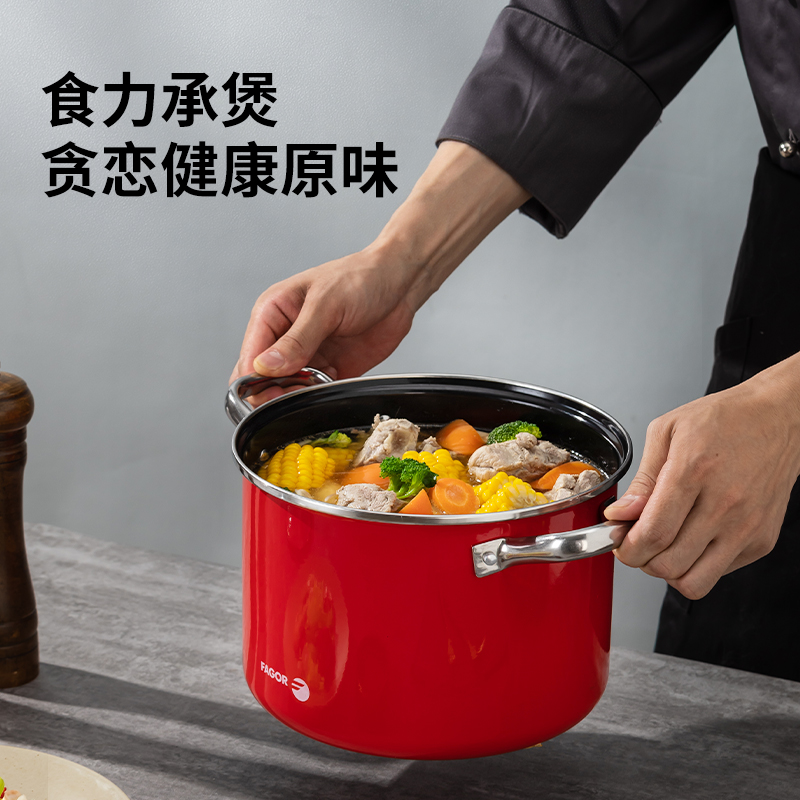 法格(FAGOR)红典系列 珐琅蒸煮锅FG-HHD22ZZG高清大图