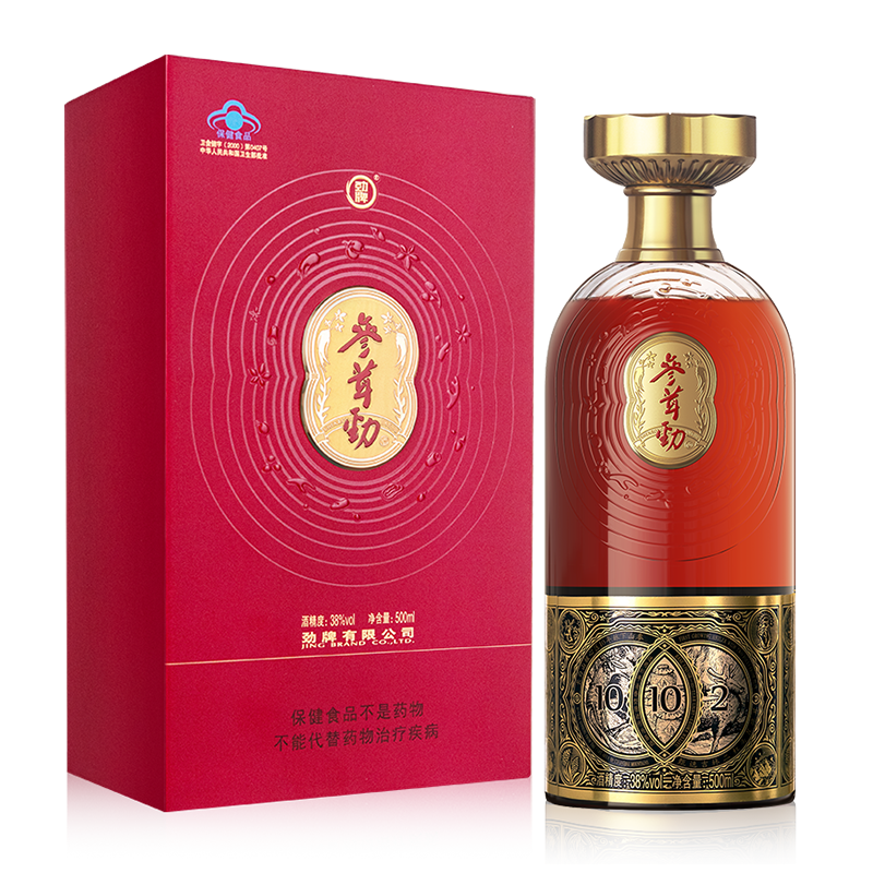 劲牌 中国劲酒 38度中国参茸劲酒500mL*1瓶单瓶装 含人参鹿茸高清大图