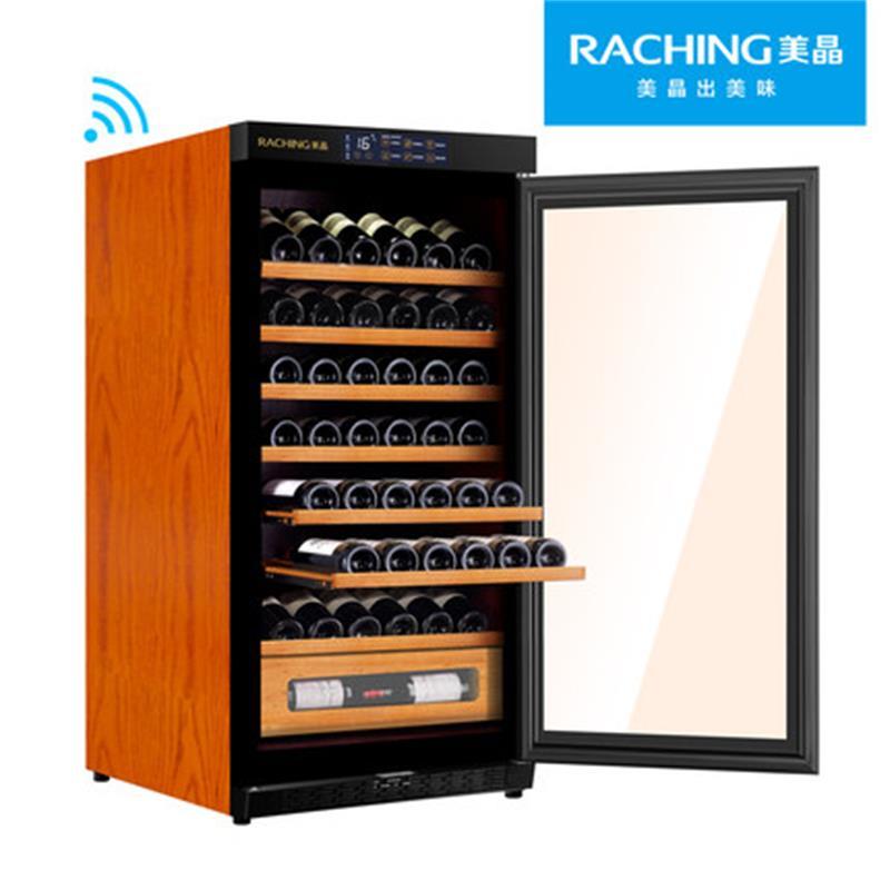 Raching/美晶W230A-MC智能wifi云控恒温红酒柜进口压缩机冰箱酒柜葡萄酒冷藏柜 花梨红高清大图