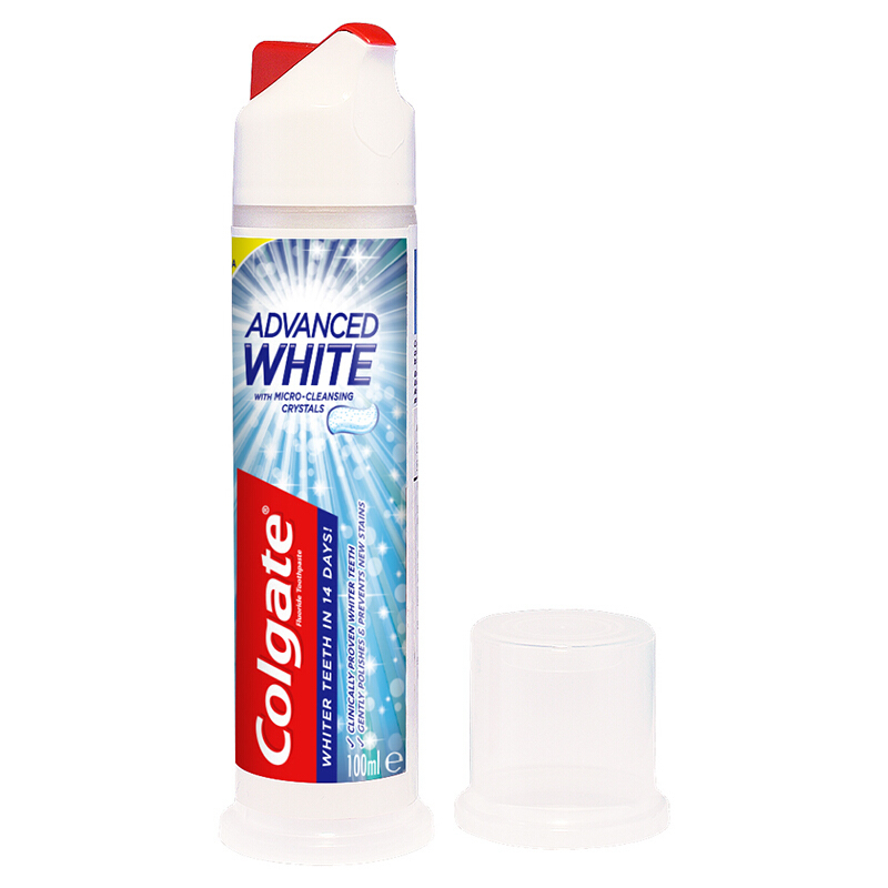 高露洁(Colgate) 100ML焕白臻效牙膏 (直立式）清新口气美白牙齿