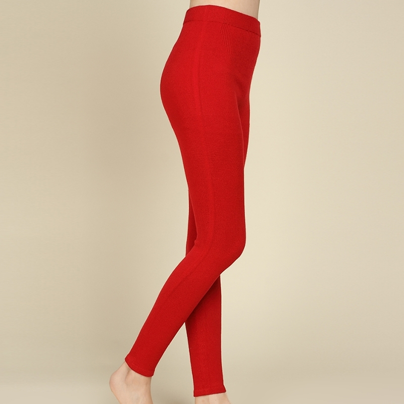 新款羊毛裤女修身无缝高腰收腹女士秋冬加厚线裤保暖绒打底裤