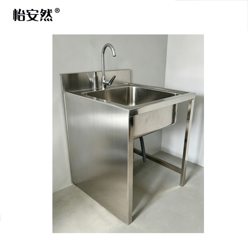 怡安然 不锈钢单星水池 70*70*80cm 台高清大图