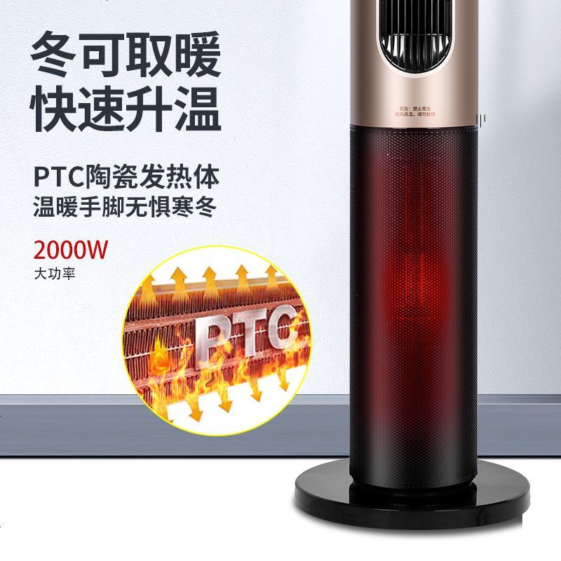 格力塔扇冷暖两用取暖器塔扇家用遥控无叶风扇变频式FLZ-10X61RBg
