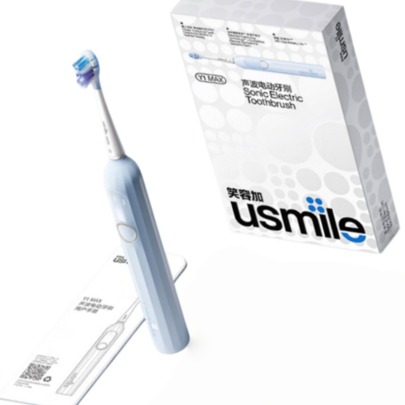 usmile笑容加电动牙刷 Y1声波震动 防水强续航 深度清洁 Y1MAX高清大图