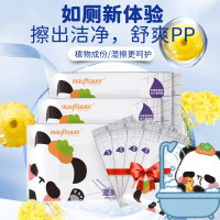 五月花湿厕纸 40抽*6包可丢马桶擦屁屁厕所洁厕湿巾私处清洁如厕纸