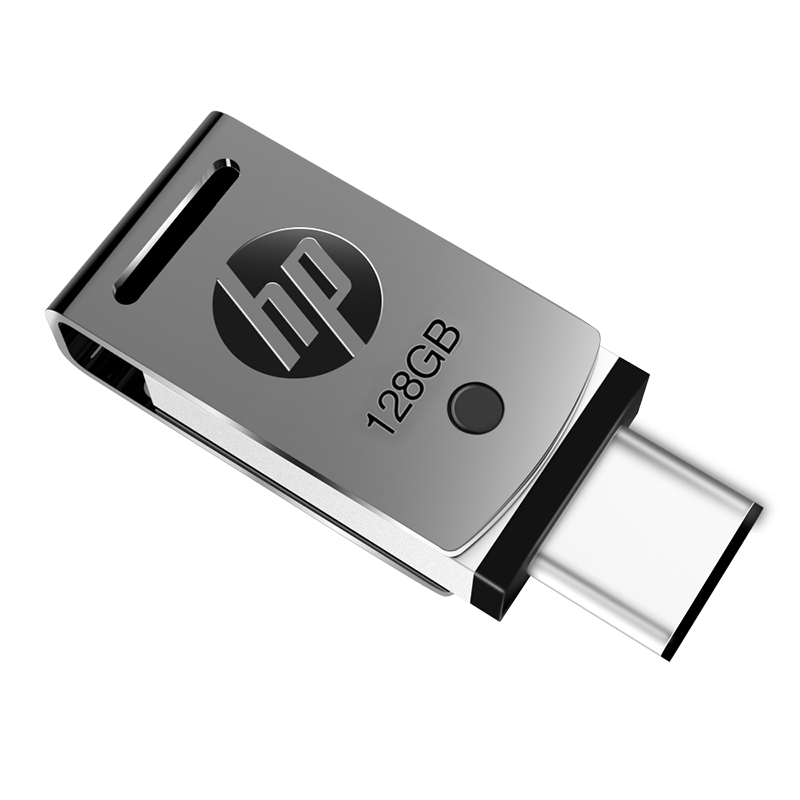 HP惠普X5000M手机u盘金属学生电脑两用type-c双接口高速USB3.1优盘-128G