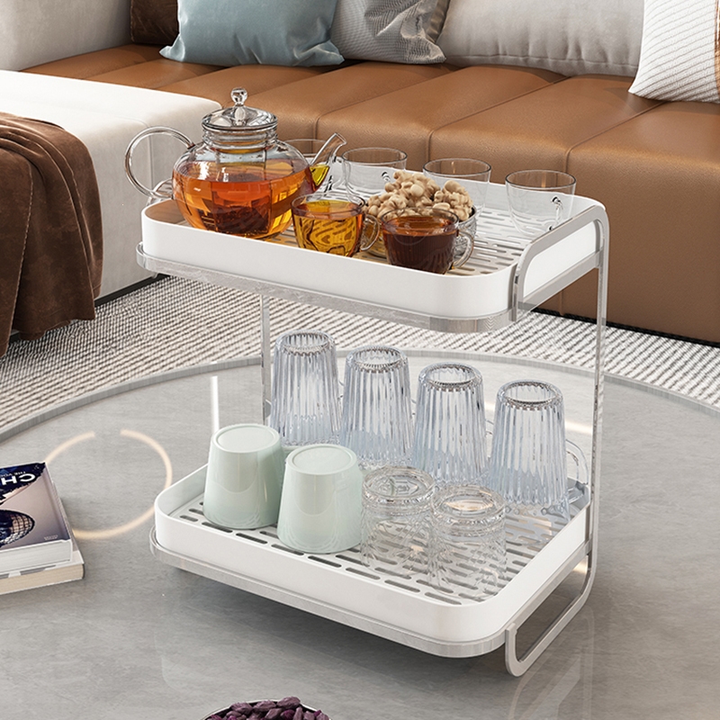 古达餐桌置物架桌面收纳架杯架桌上厨房餐边柜饭桌零食储物架柜子