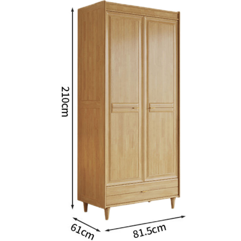 亿洛莱 两门衣柜 815*610*2100mm 组高清大图