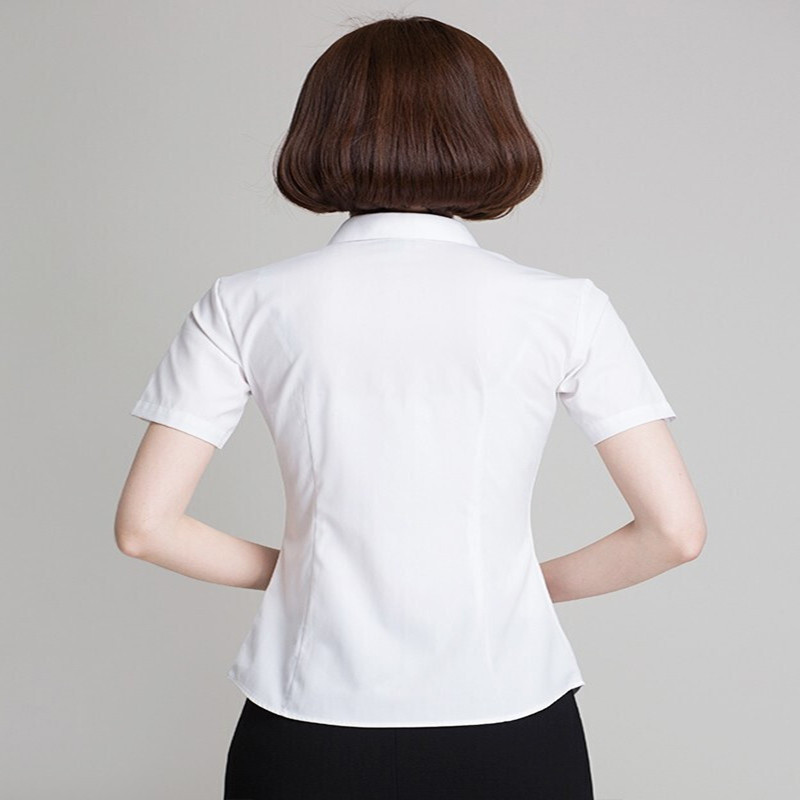 罗蒙 商务短袖 女士衬衫