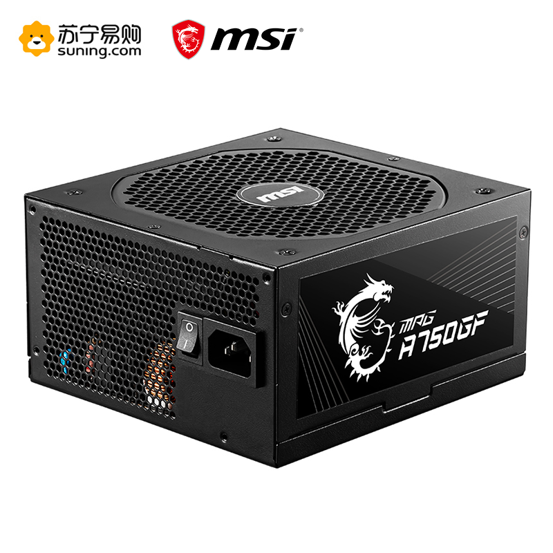 微星 (MSI) MPG A750GF 额定750W 全模组电脑电源