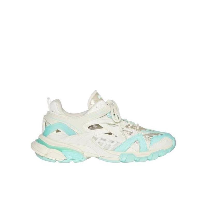 巴黎世家(Balenciaga)白色系带休闲运动鞋女缓震轻便透气跑步鞋