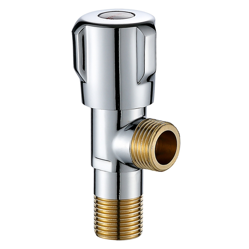 铜4分加厚三角阀加长冷热不锈钢一进二出双控内丝角阀卫浴用品主材