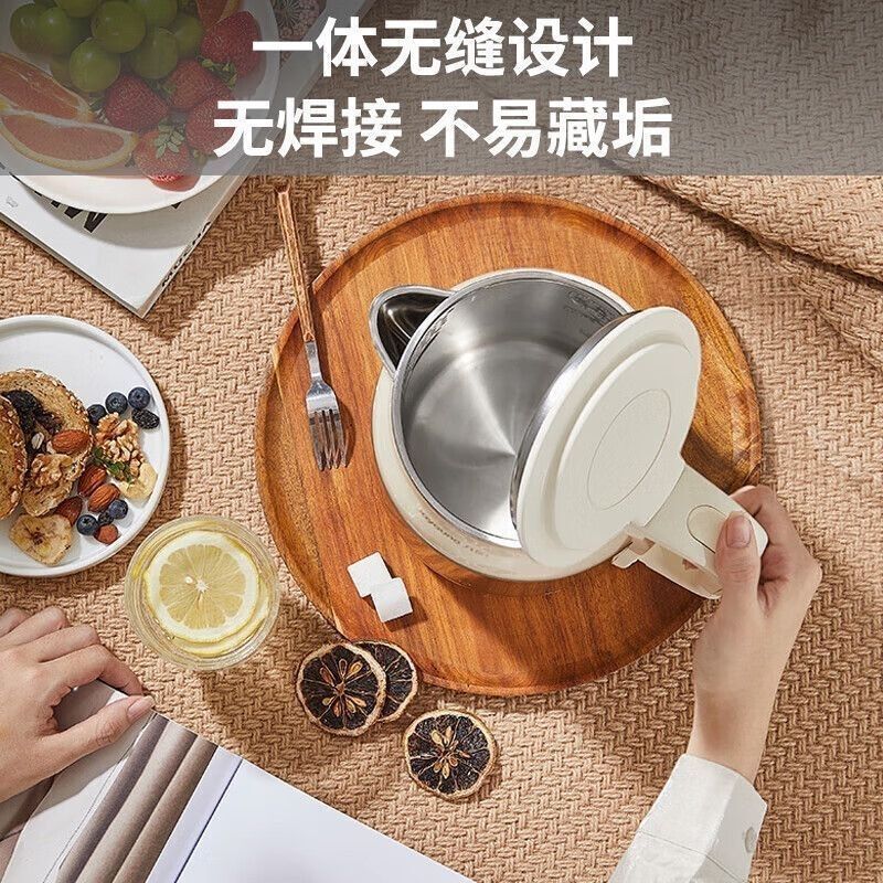 九阳内外双钢双层防烫316L不锈钢家用开水煲K17FD-W508