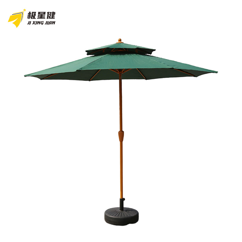 极星键 遮阳伞 2.7米双顶 把高清大图